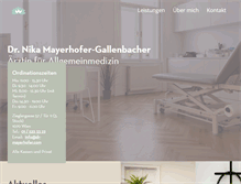 Tablet Screenshot of dr-mayerhofer.com